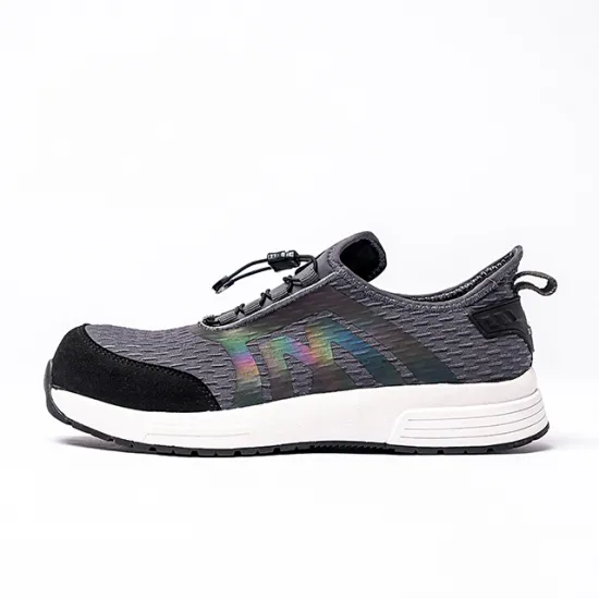 Fashion Style Microfiber Upper Fast Tie Work Shoes for Factory and Daily Life