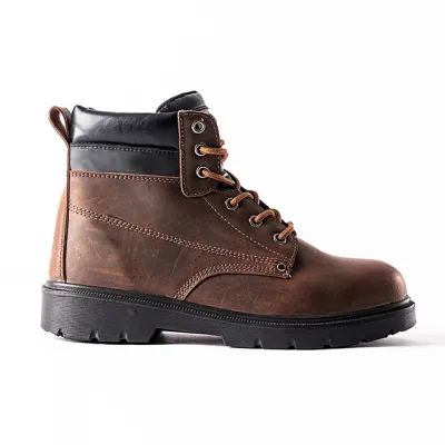 China Supplier Waterproof Steel Toe Cemented Brand Work Shoes Anti Impact Work Shoes