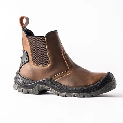 Breathable Chelsea Safety Work Boots with CE Certificate without Laces