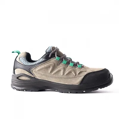 Grey Mid-cut Safety Shoes in Good Quality PPE Work Shoes