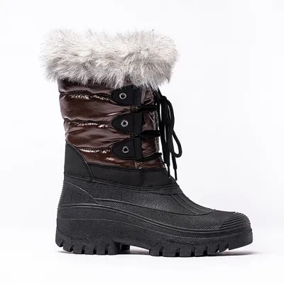 Wholesales OEM Custom Lace Up Boots Women Shoes Military Green Women Winter Snow Boots for Women