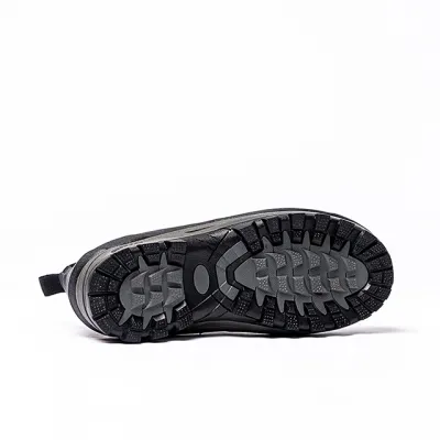 2022New Outdoor Rubber Waterproof Non-Slip Ankle Boots Pure Color PVC Women's Warm Rain Shoes Wholesale