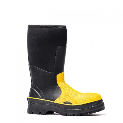 Safety Gumboots Waterproof Wellies Women Wellington Boots Men Natural Rubber Rain Boot