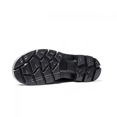 PVC Black Anti Piercing Woodland Construction Working Protective Waterproof Rubber Wellies Gumboots Rain Boots for Men